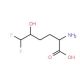 2-amino-6,6-difluoro-5-hydroxyhexanoic acid - chemical structure image