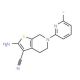 2-Amino-6-(6-fluoro-2-pyridinyl)-4,5,6,7-tetrahydrothieno[2,3-c]pyridine-3-carbonitrile - chemical structure image