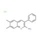 2-Amino-6,7-dimethyl-3-phenylquinoline hydrochloride (CAS 1172344-66-9) - chemical structure image