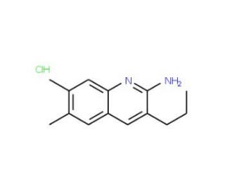 2-Amino-6,7-dimethyl-3-propylquinoline hydrochloride (CAS 1172945-54-8) - chemical structure image