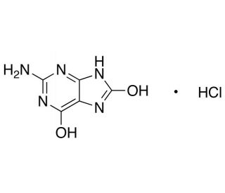 2-Amino-6,8-dihydroxypurine Hydrochloride (CAS 1246818-54-1) - chemical structure image