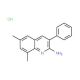 2-Amino-6,8-dimethyl-3-phenylquinoline hydrochloride (CAS 1173078-52-8) - chemical structure image