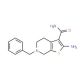 2-amino-6-benzyl-4,5,6,7-tetrahydrothieno[2,3-c]pyridine-3-carboxamide - chemical structure image