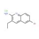 2-Amino-6-bromo-3-ethylquinoline hydrochloride (CAS 1171580-64-5) - chemical structure image