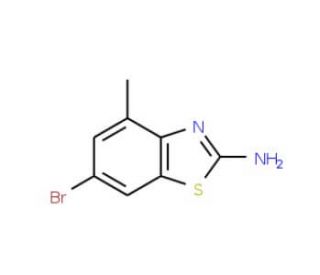 2-Amino-6-bromo-4-methylbenzothiazole (CAS 681126-45-4) - chemical structure image