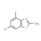 2-Amino-6-bromo-4-methylbenzothiazole (CAS 681126-45-4) - chemical structure image