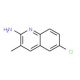 2-Amino-6-chloro-3-methylquinoline (CAS 137110-42-0) - chemical structure image