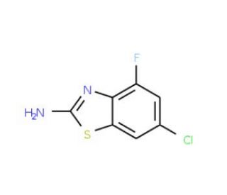 2-Amino-6-chloro-4-fluorobenzothiazole - chemical structure image