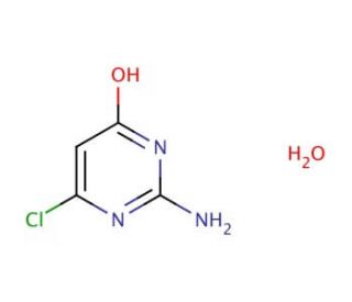 2-Amino-6-chloro-4-pyrimidinol hydrate (CAS 206658-81-3) - chemical structure image
