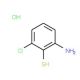 2-amino-6-chlorobenzene-1-thiol hydrochloride (CAS 385376-58-9) - chemical structure image