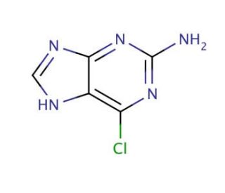 2-Amino-6-chloropurine (CAS 10310-21-1) - chemical structure image