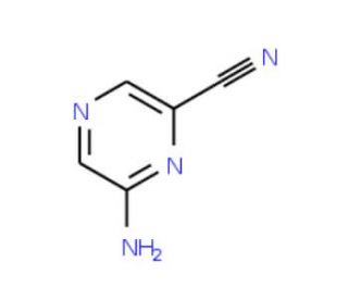 2-Amino-6-cyanopyrazine (CAS 59489-39-3) - chemical structure image