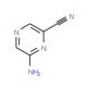 2-Amino-6-cyanopyrazine (CAS 59489-39-3) - chemical structure image