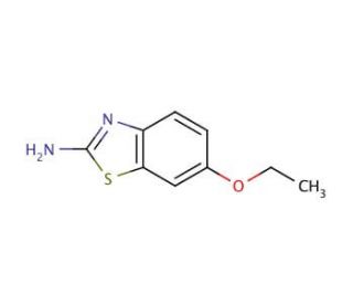 2-Amino-6-ethoxybenzothiazole (CAS 94-45-1) - chemical structure image