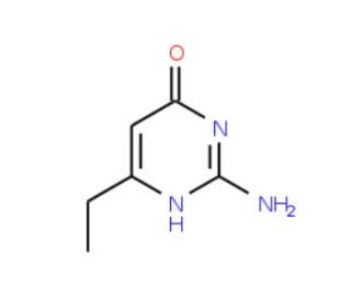 2-Amino-6-ethylpyrimidin-4-ol (CAS 5734-66-7) - chemical structure image