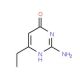 2-Amino-6-ethylpyrimidin-4-ol (CAS 5734-66-7) - chemical structure image