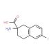 2-Amino-6-fluoro-1,2,3,4-tetrahydronaphthalene-2-carboxylic acid (CAS 885274-22-6) - chemical structure image