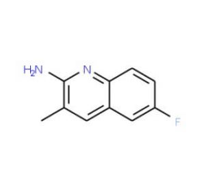 2-Amino-6-fluoro-3-methylquinoline (CAS 203506-28-9) - chemical structure image