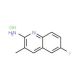 2-Amino-6-fluoro-3-methylquinoline hydrochloride (CAS 1170267-22-7) - chemical structure image