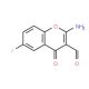 2-amino-6-fluoro-4-oxo-4H-chromene-3-carbaldehyde (CAS 288399-47-3) - chemical structure image