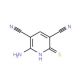 2-amino-6-mercaptopyridine-3,5-dicarbonitrile - chemical structure image