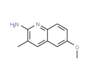 2-Amino-6-methoxy-3-methylquinoline (CAS 203506-30-3) - chemical structure image