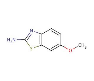 2-amino-6-methoxybenzothiazole (CAS 1747-60-0) - chemical structure image