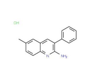 2-Amino-6-methyl-3-phenylquinoline hydrochloride (CAS 1171861-71-4) - chemical structure image