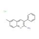 2-Amino-6-methyl-3-phenylquinoline hydrochloride (CAS 1171861-71-4) - chemical structure image
