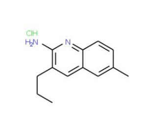 2-Amino-6-methyl-3-propylquinoline hydrochloride (CAS 1171697-39-4) - chemical structure image