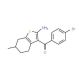 (2-amino-6-methyl-4,5,6,7-tetrahydro-1-benzothien-3-yl)(4-bromophenyl)methanone - chemical structure image