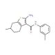 2-Amino-6-methyl-N-(3-methylphenyl)-4,5,6,7-tetrahydro-1-benzothiophene-3-carboxamide - chemical structure image