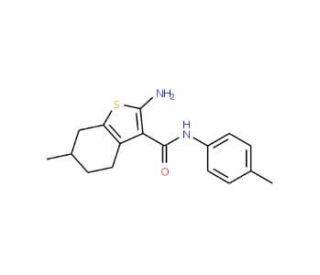 2-Amino-6-methyl-N-(4-methylphenyl)-4,5,6,7-tetrahydro-1-benzothiophene-3-carboxamide - chemical structure image