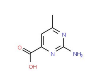 2-Amino-6-methyl-pyrimidine-4-carboxylic acid (CAS 6630-66-6) - chemical structure image