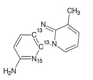 2-Amino-6-methyldipyrido imidazole-13C2,15N Hydrochloride (CAS 71683-78-8) - chemical structure image