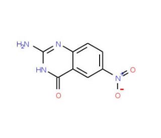 2-Amino-6-nitro-4(3H)-quinazolone - chemical structure image