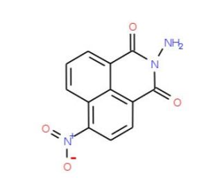 2-Amino-6-nitro-benzo[de]isoquinoline-1,3-dione (CAS 52083-01-9) - chemical structure image