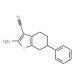 2-Amino-6-phenyl-4,5,6,7-tetrahydro-1-benzothiophene-3-carbonitrile - chemical structure image