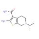 2-amino-6-(propan-2-yl)-4H,5H,6H,7H-thieno[2,3-c]pyridine-3-carboxamide (CAS 26830-39-7) - chemical structure image