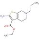 2-Amino-6-propyl-4,5,6,7-tetrahydro-thieno[2,3-c]pyridine-3-carboxylic acid ethyl ester - chemical structure image