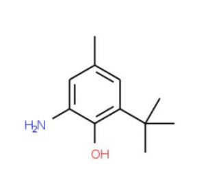 2-Amino-6-tert-butyl-4-methyl-phenol (CAS 19059-89-3) - chemical structure image