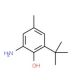 2-Amino-6-tert-butyl-4-methyl-phenol (CAS 19059-89-3) - chemical structure image