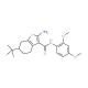 2-Amino-6-tert-butyl-N-(2,4-dimethoxyphenyl)-4,5,6,7-tetrahydrobenzo[b]thiophene-3-carboxamide - chemical structure image