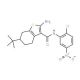 2-Amino-6-tert-butyl-N-(2-chloro-5-nitrophenyl)-4,5,6,7-tetrahydro-1-benzothiophene-3-carboxamide - chemical structure image