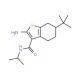 2-Amino-6-tert-butyl-N-isopropyl-4,5,6,7-tetrahydro-1-benzothiophene-3-carboxamide - chemical structure image