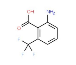 2-Amino-6-trifluoromethylbenzoic acid (CAS 314-46-5) - chemical structure image
