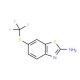 2-Amino-6-(trifluoromethylthio)benzothiazole 的分子结构, CAS编号: 326-45-4 2-Amino-6-(trifluoromethylthio)benzothiazole (CAS 326-45-4) - chemical structure image