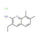 2-Amino-7,8-dimethyl-3-ethylquinoline hydrochloride (CAS 1171518-73-2) - chemical structure image