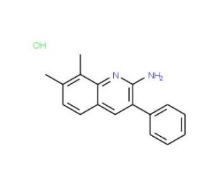 2-Amino-7,8-dimethyl-3-phenylquinoline hydrochloride (CAS 1172044-82-4) - chemical structure image