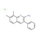 2-Amino-7,8-dimethyl-3-phenylquinoline hydrochloride (CAS 1172044-82-4) - chemical structure image